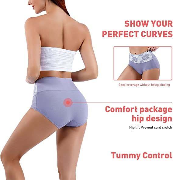 Buy 1 Get 3 PacksHigh Waist Tummy Control Leak proof Panties