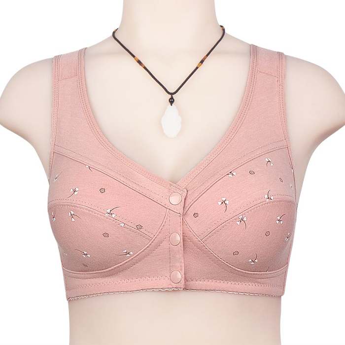 Buy 2 Get 1 FreeDesign for Senior Front Closure Cotton Bra(Please Add 3/5 pcs to your Cart)