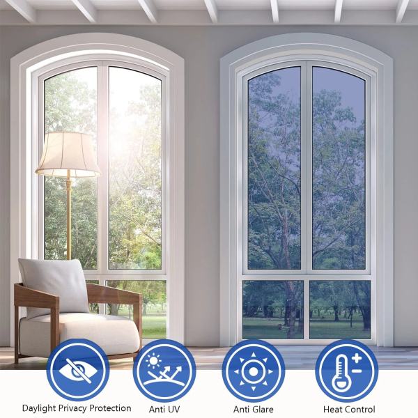 Privacy Sun Blocking Anti UV Reflective Window Film