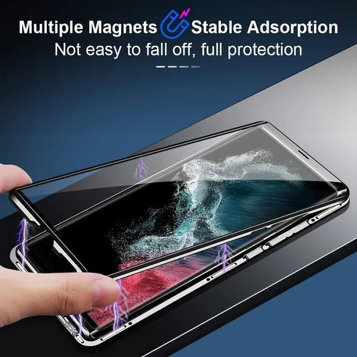 Samsung Magnetic Double-sided Tempered Glass CaseBuy 2 Free Shipping