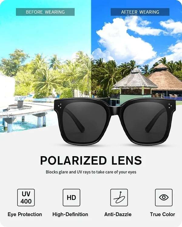 UV400 Protection - Polarized Fit-Over Sunglasses