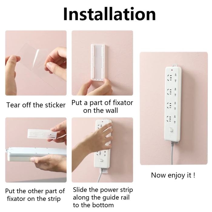 Adhesive Punch-free Socket Holder