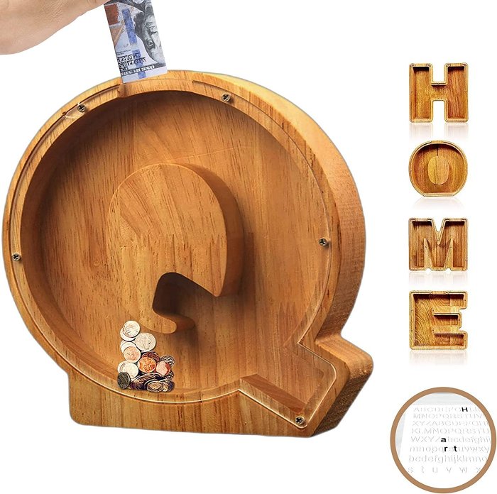 BUY MORE SAVE MORE - Piggy Bank-Wood Gift For Kids