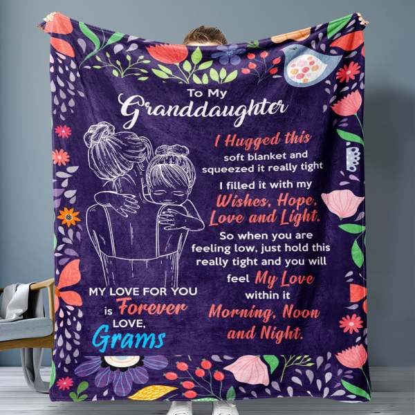 Granddaughter's Gift-Sweet Words Blanket