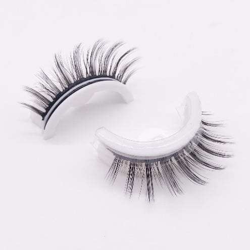 Reusable self-adhesive false eyelashes