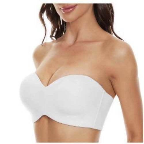 Full Support Non-Slip Convertible Bandeau Bra