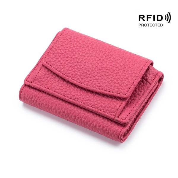 2023 New Genuine Leather RFID Blocking Card Holder Organizer Pocket Mini Wallet