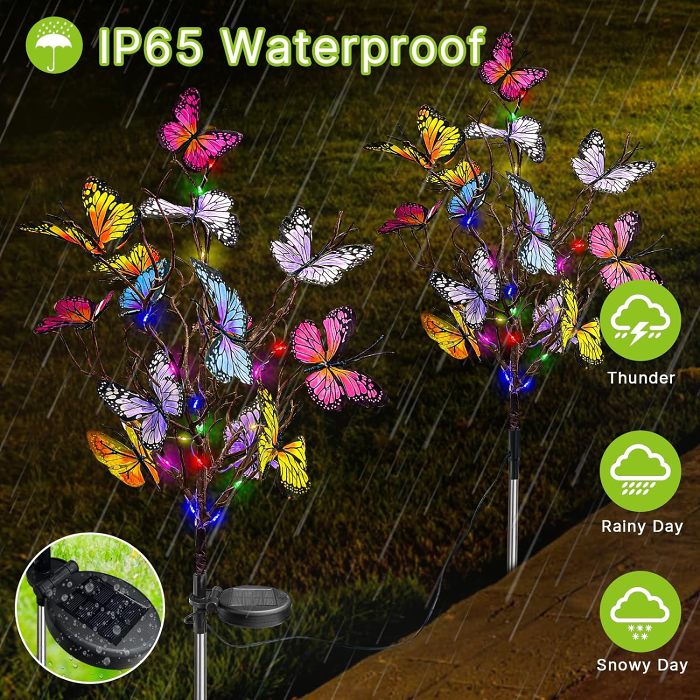 LAST DAY 49% OffSolar Outdoor Butterfly Lights
