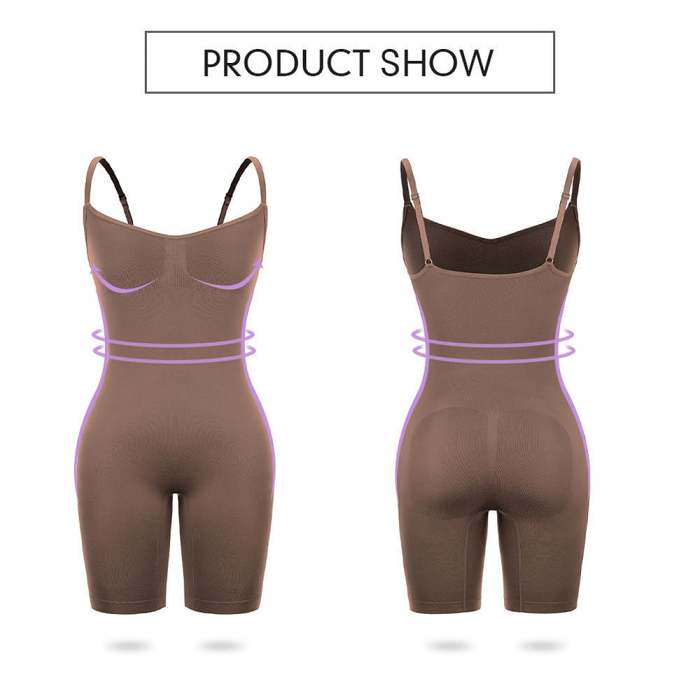 Smoothing Seamless Full Bodysuit(Open crotch design)