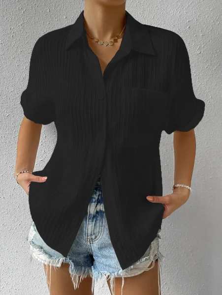 2024 HOT SALE-49% OFFShirt Collar Casual Buttoned Loose Blouse