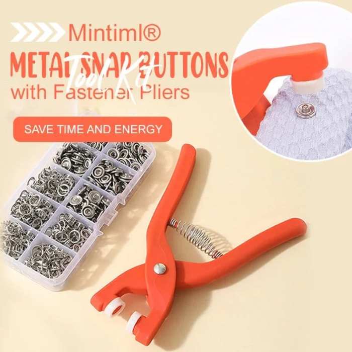 Metal Snaps with Clamping Pliers Tool Kit