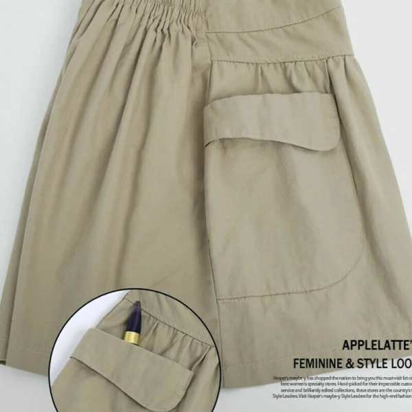 Hot SaleWomen Beach Casual Hot Shorts with Elastic Waistband