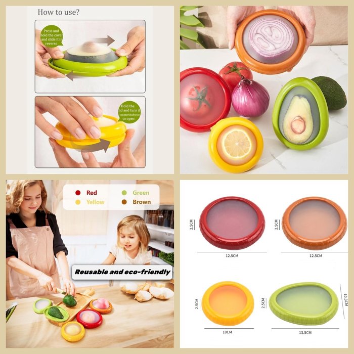 Fruit And Vegetable Anti-Oxidation Silicone Storage Box
