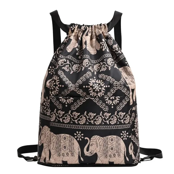 Last Day Sale-49% OFFDrawstring Foldable Large Capacity Dry-wet Separation Travel Sports Backpack