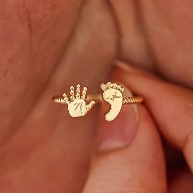 -You Are Going to Make a Wonderful Mama Baby Palm and Feet Ring