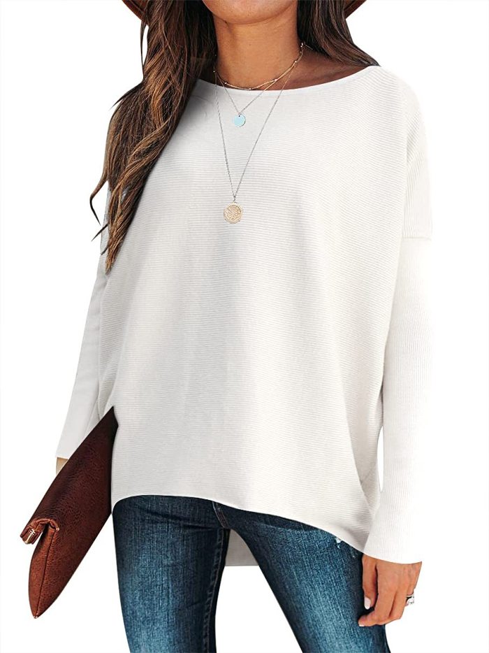 HOT SALE 49% OFF - women's Irregular Oversized Dolman Sleeve Knitted Pullover