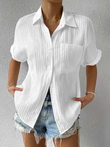2024 HOT SALE-49% OFFShirt Collar Casual Buttoned Loose Blouse