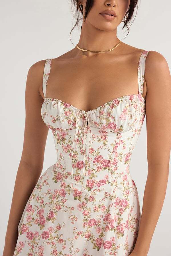 BIG SALE 49% OFFCARMEN PRINT BUSTIER SUNDRESS