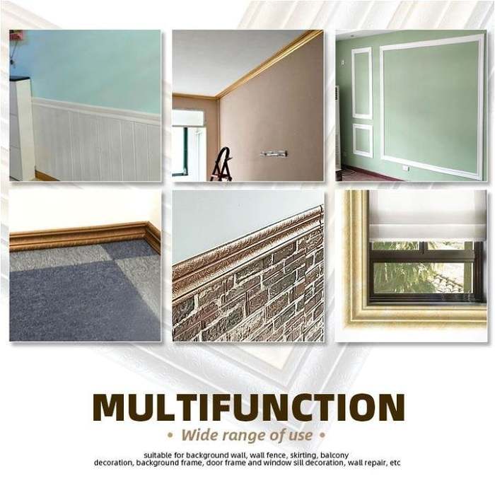 Self-Adhesive Environmental Protection 3D Wall Edging Strip (7.55 FEET/ROLL)