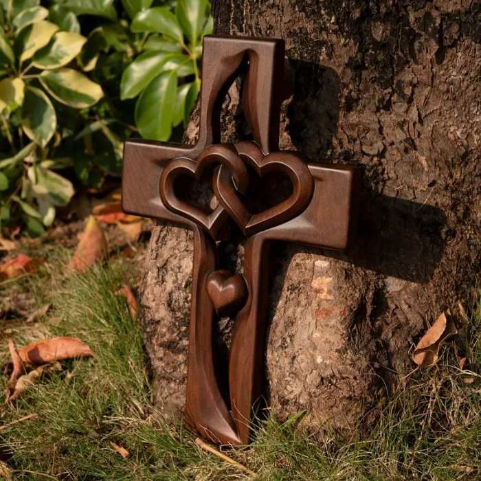Last Day Clearance Event Sale 49% OFFIntertwined Heart Wooden Cross