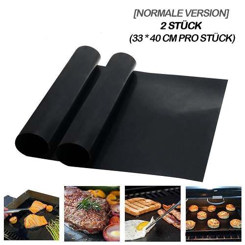 Hirundo non-stick BBQ grill mats with cutting box