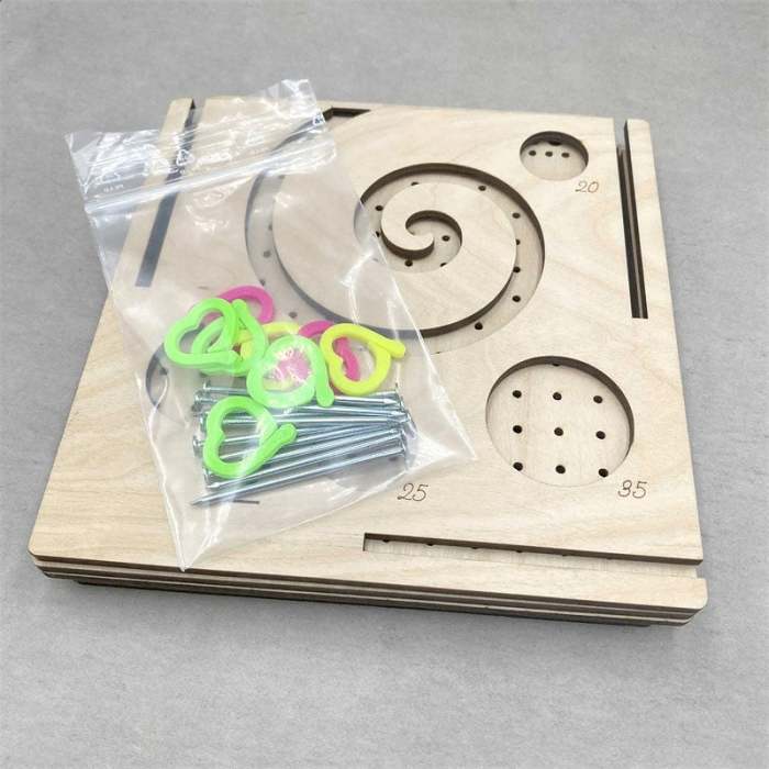 -All-in-one Wooden Yarn Bowl