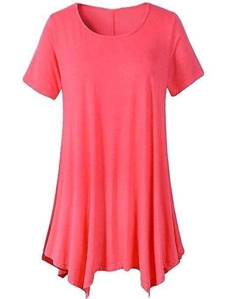 Women's Summer Mid-length Short-sleeved T-shirt Loose Round Neck Solid Color Bottoming Shirt