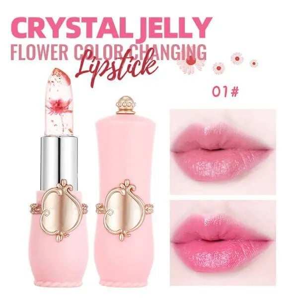 Crystal Jelly Flower Color Changing  Lipstick-BEST GIFT