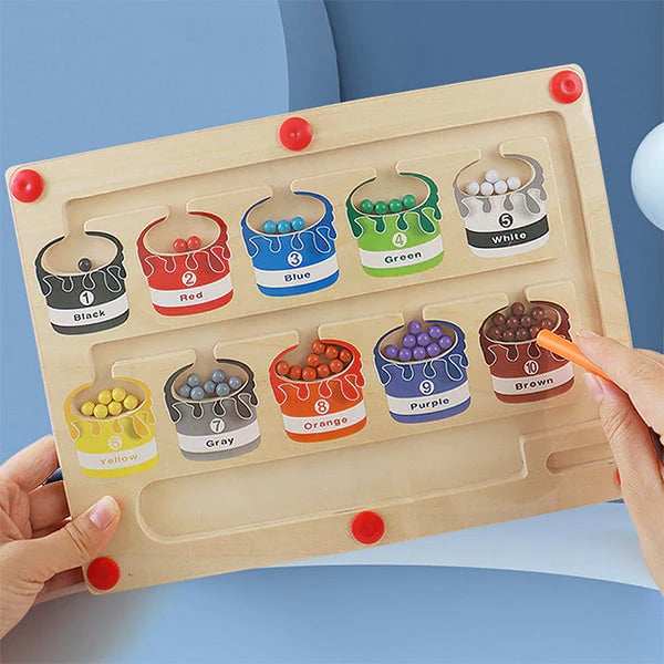 Magnetic Color and Number Maze - Buy 2 Free Shipping