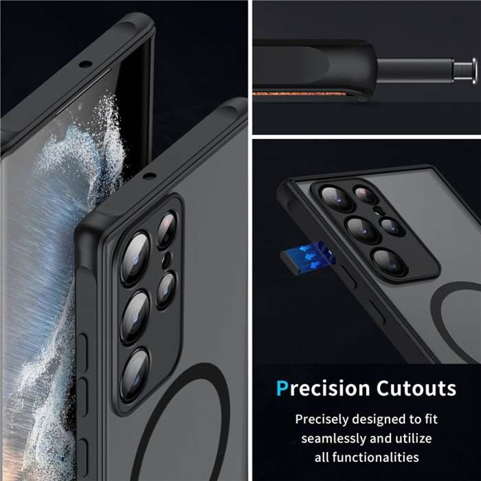 Translucent Magnetic Shockproof Case For Samsung