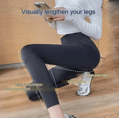 Highly elastic body shaping leggings