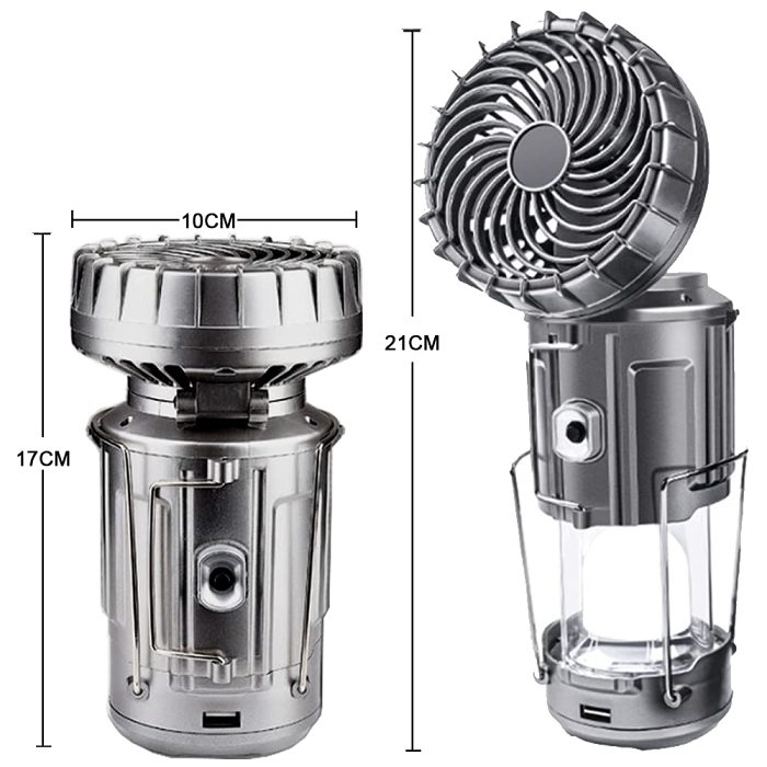 Versatile solar-powered camping lantern