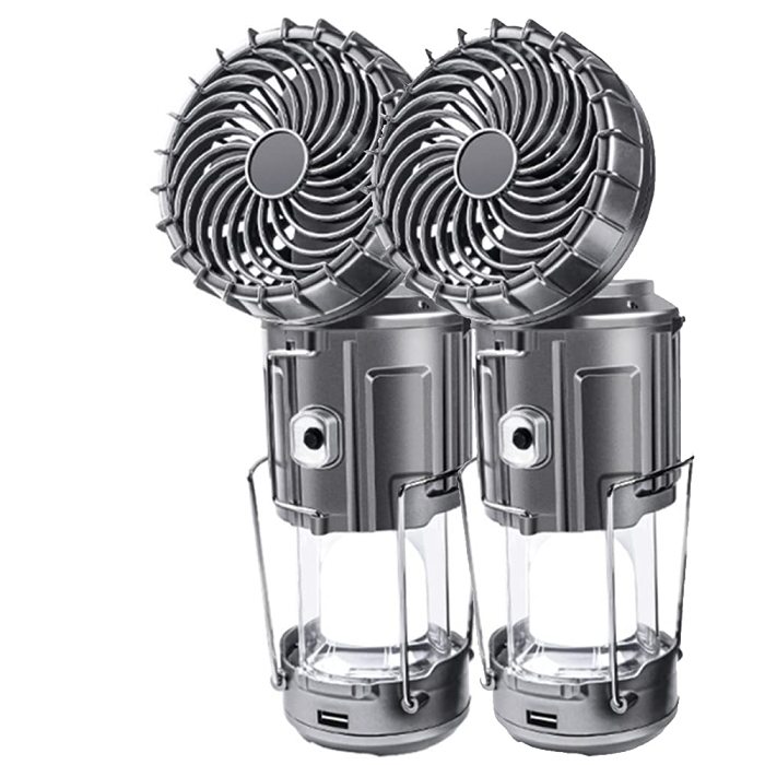 Versatile solar-powered camping lantern
