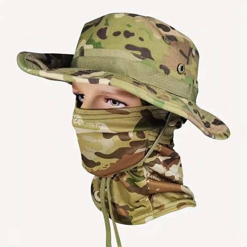 Summer Hot Sale - Outdoor Wide Brim Sun Hat with Removable Flap