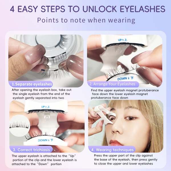 2024 New In-5d Magnetic Natural Look Faux Mink Lashes
