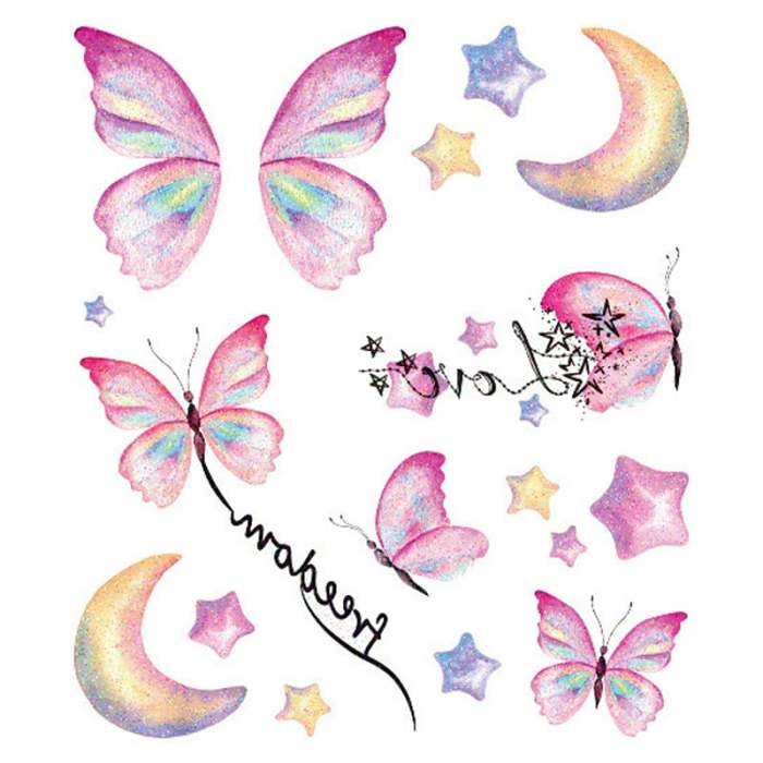 Hot Sale-Glitter Butterfly Temporary Tattoos