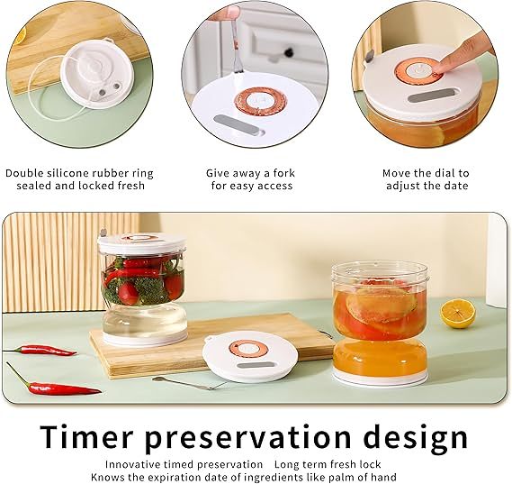 Dry And Wet Separation Hourglass Pickle Jar