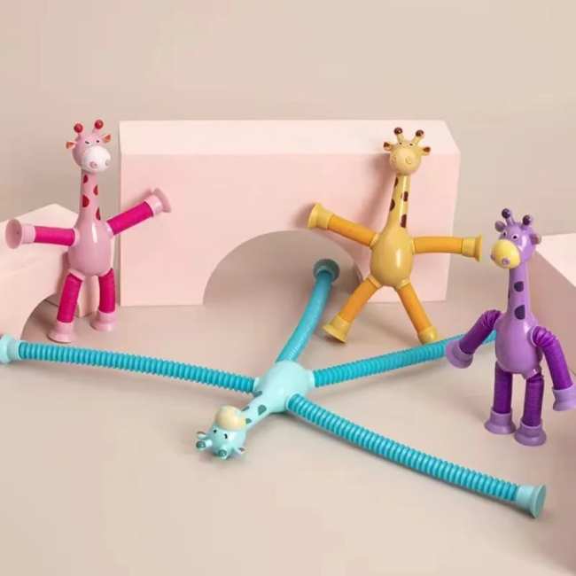 Toys Hot Sale - Suction Cup Pop Tube Giraffe Toys