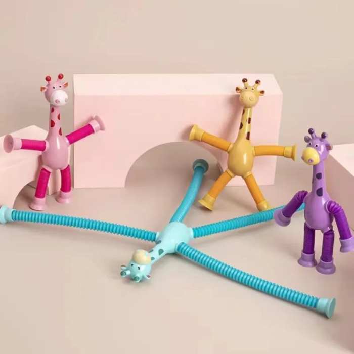 Toys Hot Sale - Suction Cup Pop Tube Giraffe Toys