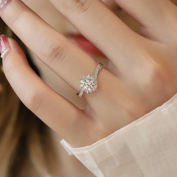 Moissanite from the Stars Ring-Mother & Daughter