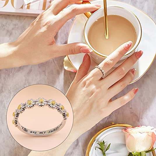 You Are My Sunshine Daisy Ring