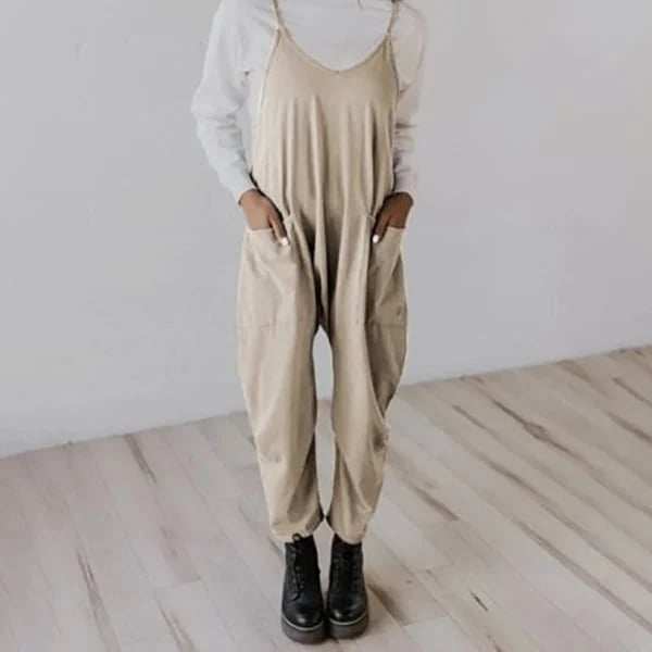 LAST DAY 70% OFFWide Leg Jumpsuit with Pockets (Buy 2 Free Shipping)