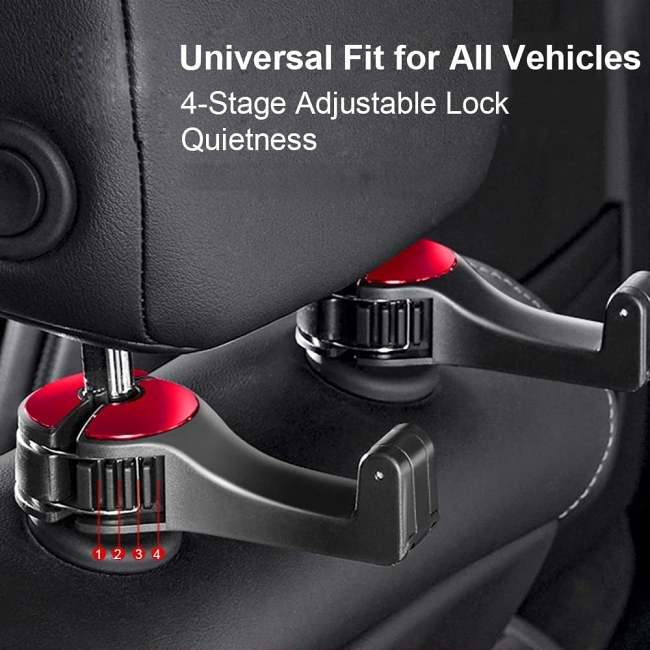 2 in 1 Car Headrest Hidden Hook