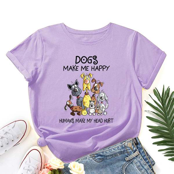 “Dogs Make Me Happy” T-shirt