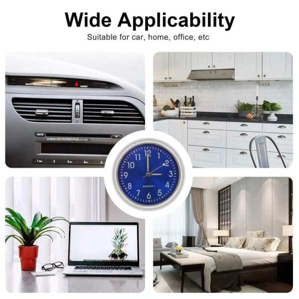 Vintage gift-Luminous decoration mini clock for car/motorcycle/Sewing machine/