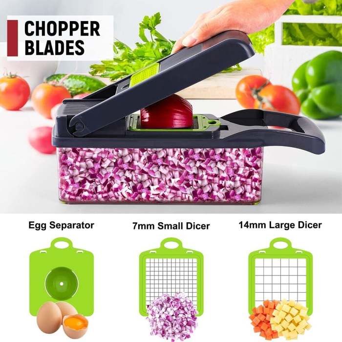 Summer Hot Sale 40% OFFMultifunctional 14 in 1 Food Chopper