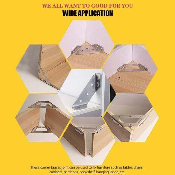 Multifunctional corner bracket three-sided fixed angle furniture connector