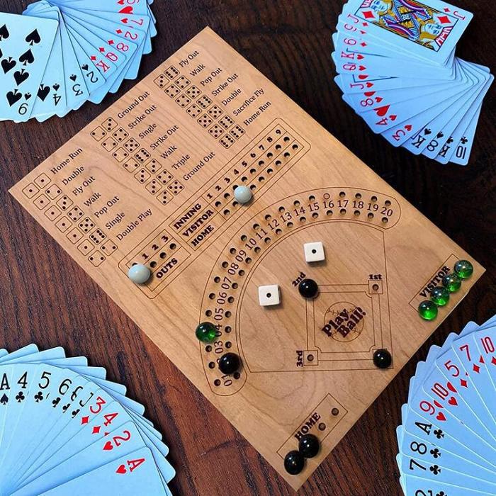 Handmade - Baseball Dice Board Game