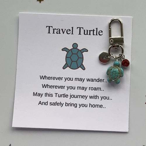 Handmade Turtle Keychain