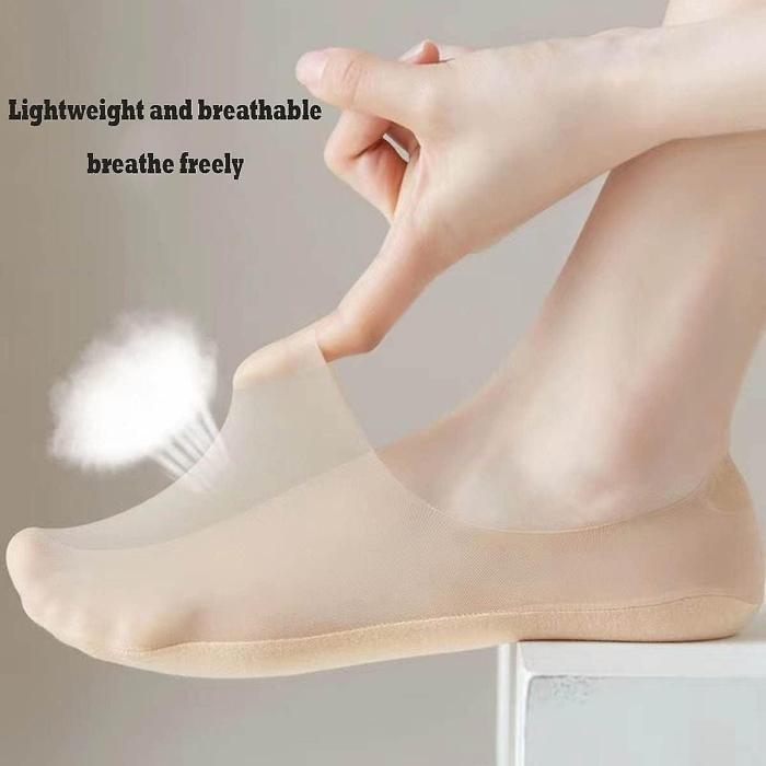 SUMMER HOT SALE-Invisible Ice Silk Breathable Socks